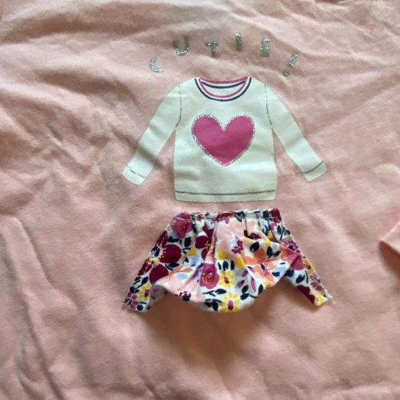 First Impressions infant Long Sleeve Shirt-'Cutie'-Pink-Size 6-9 Months-NWT - Picture 2 of 5